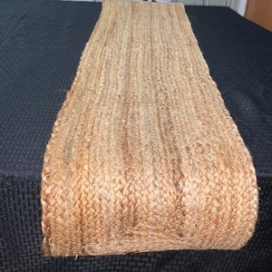 The Spring Shop Natural Jute Braided Table Runner Size 13” X 72” New